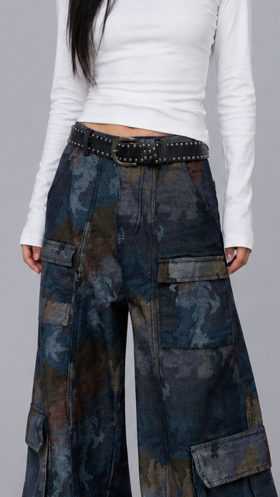 Sasha Tactical Baggy Jeans
