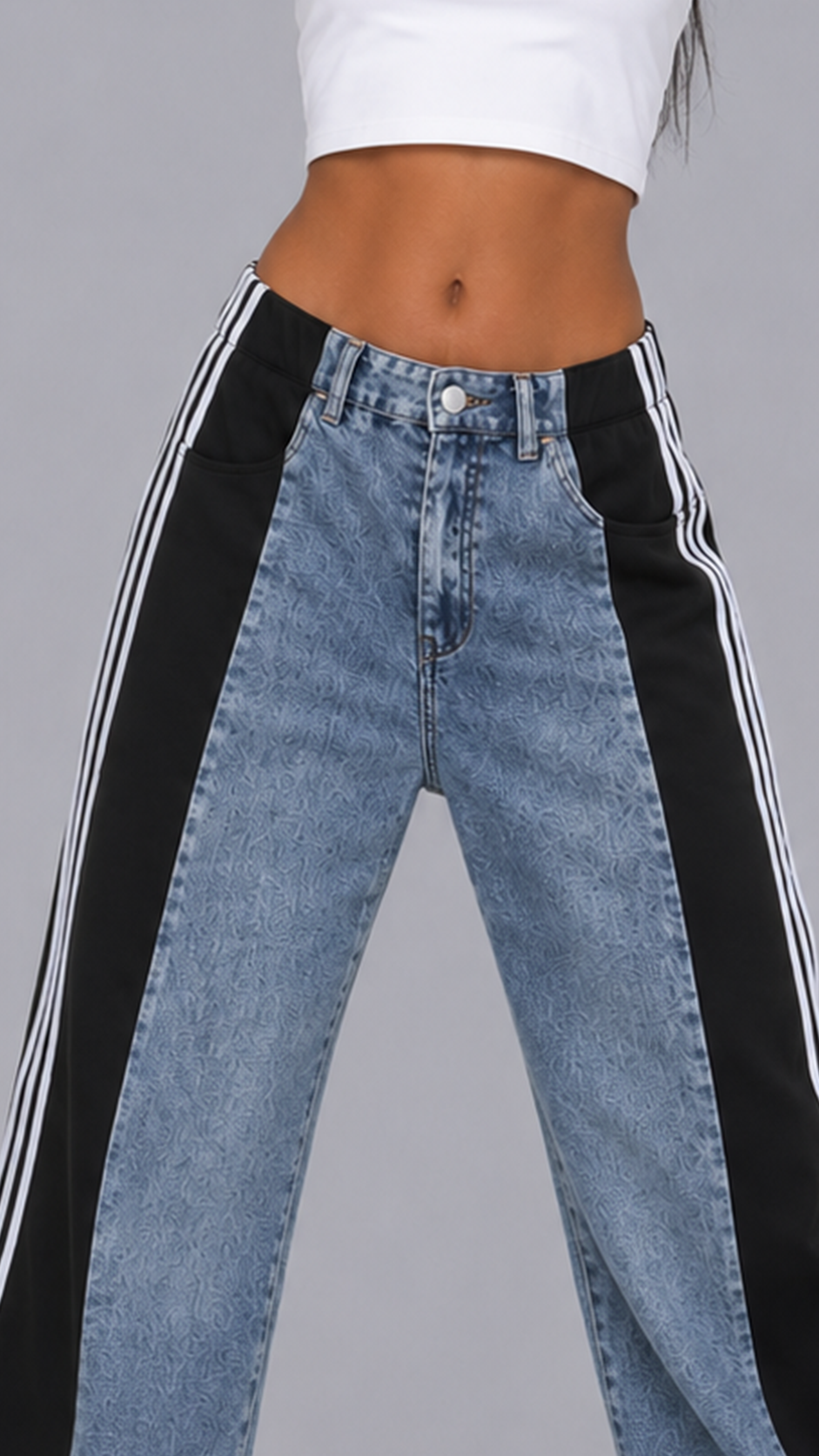 Harlow Track Baggy Jeans