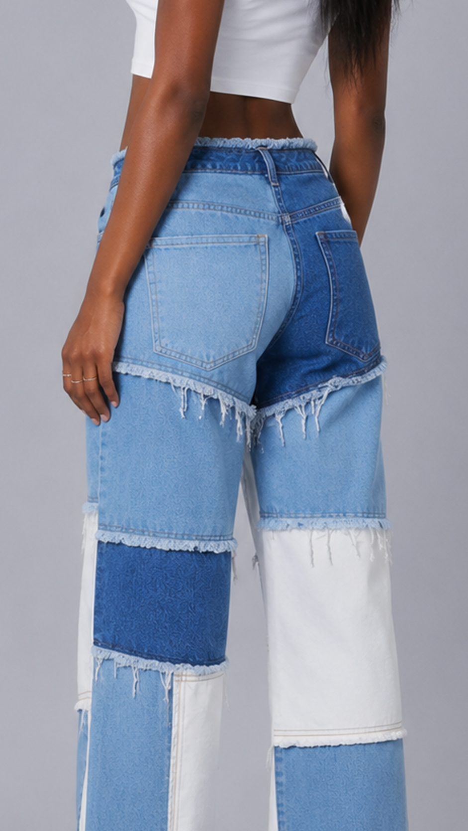Freya Patchwork Baggy Jeans