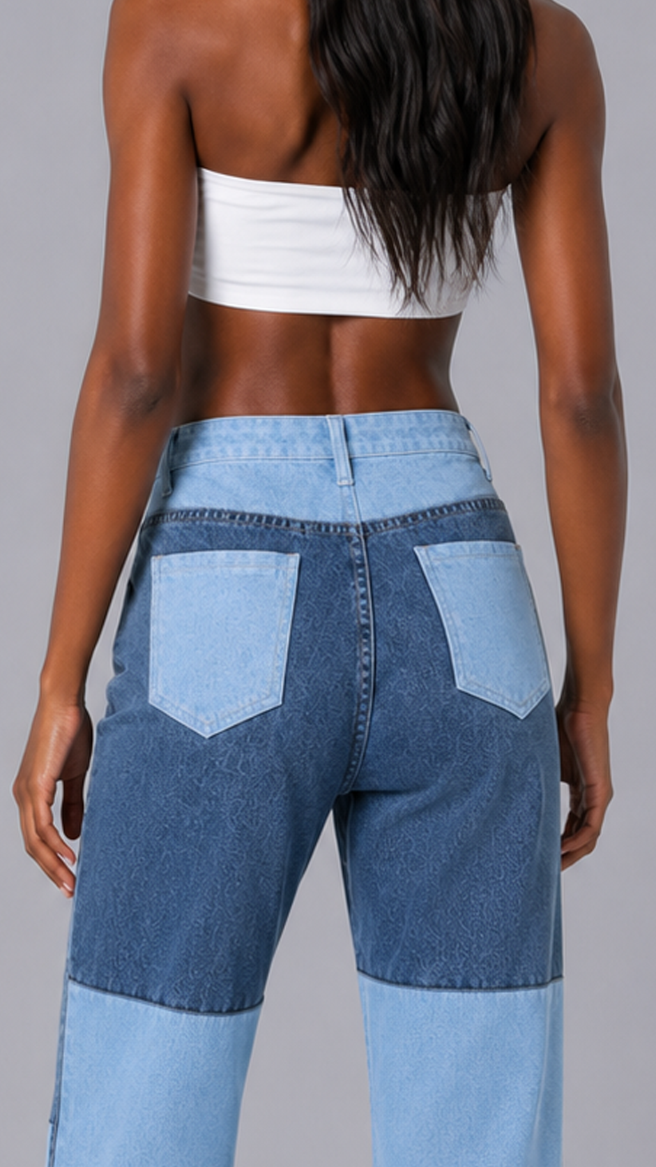 Remi Colorblock Straight Jeans